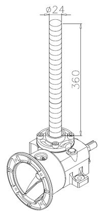 Picture of 0002B Gear box for up/down movement of beam 