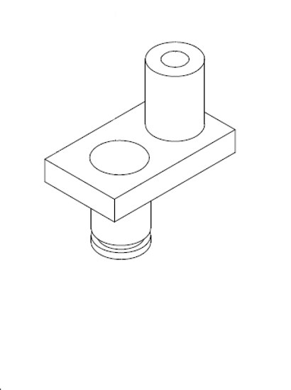 Picture of 0012 Bracket for pressure roller 38*60.5*72.5