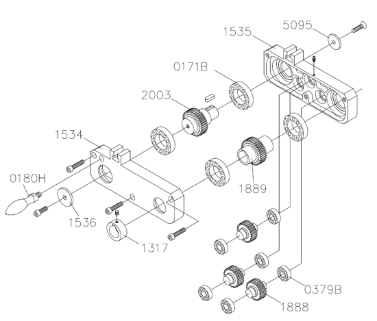 Picture of 0033LF Short stock feeder device (the center distance is 226 mm)