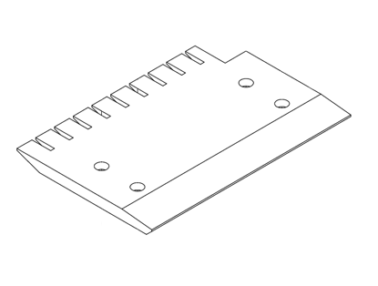 Picture of 0039 Insert plate 180x266x12.7mm before first bottom spindle