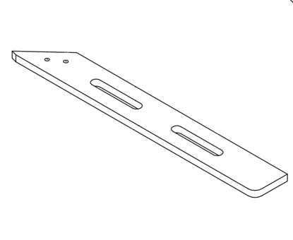 Picture of 0058 rear fence for side cutter for Hypermac 337.83*48*9