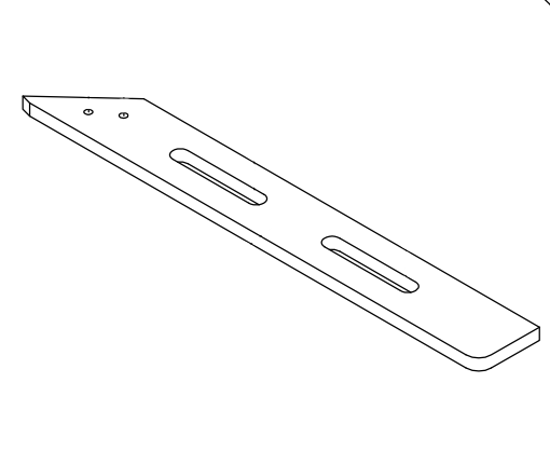 Picture of 0058 rear fence for side cutter for Hypermac 337.83*48*9