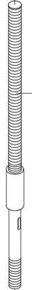 Picture of 0074 adjusting screw for up and down of bottom spindle M18*2*337L