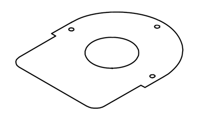 Picture of 0085 DUST PLATE 120*103*8.6