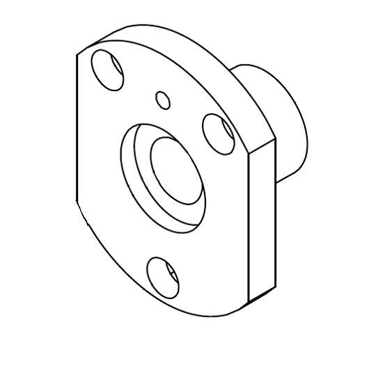 Picture of 0093 ADJUSTING LEVER SUPPORT Ø95*Ø38*45