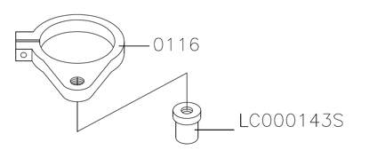 Picture of 0116 Micro binding link +  LC000143S for right vertical spindle axial movement Ø110 T18*4