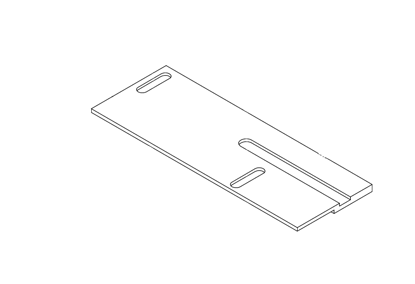 Picture of 1568 Rear Fence Base 303x110x36mm (together 1567)