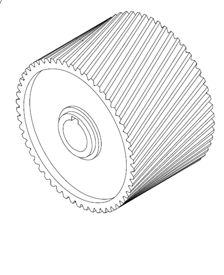 Picture of 2967 Infeed table coarse roll d30*d146.69*100