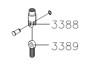 Picture of 3389+3388 movable connection 20*50 (3389) + connector for micro adjusting screw (3388)