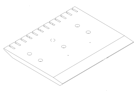 Picture of Plāksne, galda, pirms pirmās vārpstas, 312x257.5x16mm SPEEDMAC