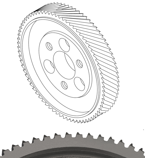 Picture of D140mm*W25mm*d35mm (3screwes, 6 holes) Steel roller sharp teeth