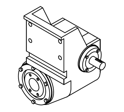 Picture of 0364B Gearbox (type:70-1L, ratio 10.41:1) Thundermac