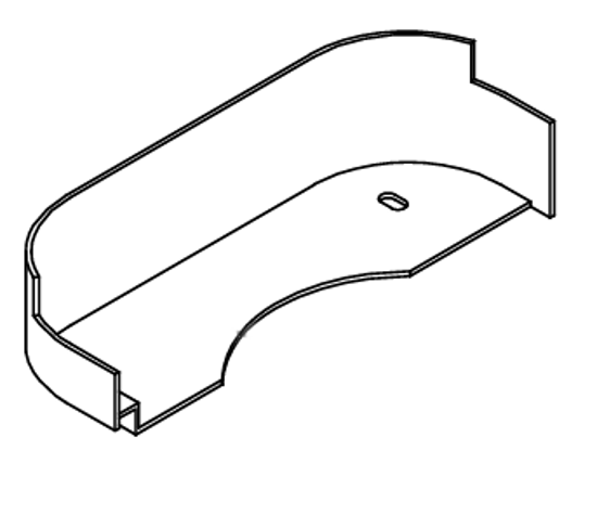 Picture of Plāksne skaidu atsitēja, 225*75*59 COMPACT