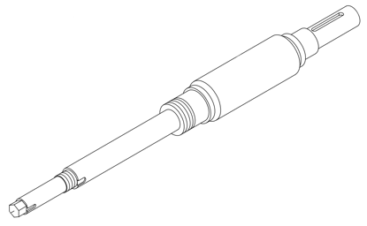 Picture of LS000137S Hor. spindle shaft d50*D78*862, incl. 0713 Spindle nut M33*P1.5 