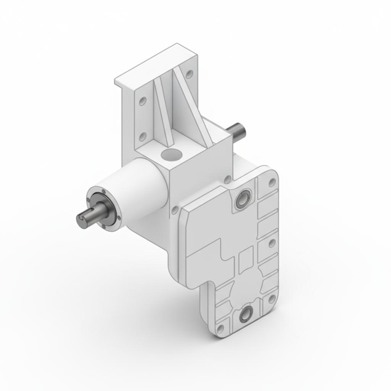 Picture of 0011B Gearbox (type:55-2L, ratio 1:30) double bearings