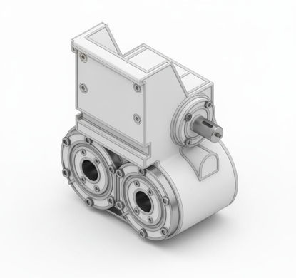 Picture of 0361B Gearbox (type:70-2T, ratio 10.41:1)
