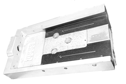 Picture of 0558 sliding base, 248x144, for outlet pressure plate for first top horizontal spindle Smartmac, Compact