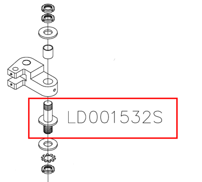 Picture of LD001532S Fixed shaft d55*103
