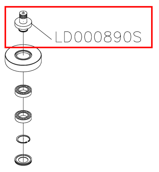 Picture of LD000890S Fixed shaft d56*80